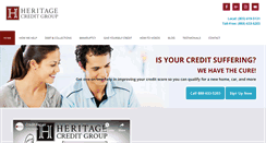 Desktop Screenshot of heritagecreditrepair.com