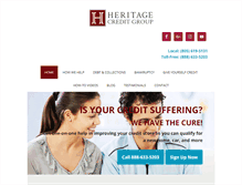 Tablet Screenshot of heritagecreditrepair.com